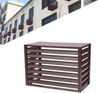  1.5P Climatiseur Mural Aluminium Composite Caisson Anti Bruit Pompe A Chaleur Support Climatiseur Exterieur Cache Clim,Étanche À La Poussière Et À L'eau Pour Intérieur Extérieur Support
