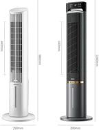GENERIC Ventilateur De Refroidissement Portable Avec Sacs De Glace Et Ventilateur De Tour Sans Lame Silencieux à Distance Souffle D'air Froid Avec 70 ° D'oscillation 3 Vitesses 4LTank