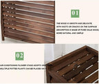 GENERIC Housse De Climatiseur En Bois Avec Volets Extérieurs - Cadre élégant - Panier Caché - Installation Facile Pour La Maison Et Le Jardin