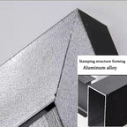  Housse De Protection En Aluminium Pour Climatiseur Extérieur, écran Décoratif Pour Climatiseur, Résistant Aux Intempéries, Gris, 110 X 60 X 80 Cm