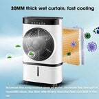  Refroidisseurs Par évaporation Climatiseur Portable 7L Réservoir D'eau Muet Humidificateur D'air Refroidisseur Minuterie Télécommande Climatiseur Mobile Ventilateur De Refroidissement