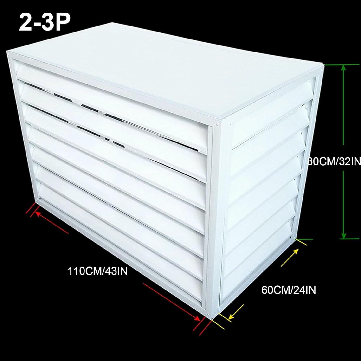  Couvercle De Climatiseur Extérieur En Aluminium, Boîte D'isolation De Pompe à Chaleur, Bloc De Protection De Climatiseur Extérieur, Couvercle De Seau Extérieur Pour Une Utilisation En Extérieur ( Colo