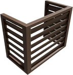 GENERIC Housse De Protection En Aluminium Pour Climatiseur à 3 Panneaux, Réduction Du Bruit, Résistante Aux Intempéries, 110 X 80 X 60 Cm, Marron – Parfaite Pour Pompes à Chaleur