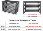 GENERIC Housse De Protection En Aluminium Pour Climatiseur Extérieur - Protection Contre Le Bruit - Résistant Aux Intempéries - Design Plat Pour Toutes Les Saisons