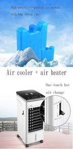  Portable Chaud Froid Climatiseur évaporatif Mobile 4 En 1 Refroidisseur Réglable Silencieux Oscillation Air Purifiant Pour Maison Bureau Camping (Mechanical)