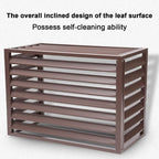 GENERIC Housse En Aluminium Robuste Pour Climatiseur Et Pompe à Chaleur Pour Clôture De Jardin, Poubelle, équipement De Piscine, Design Antivol Décoratif (marron)