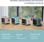  DieffematicKTY Climatiseur Mobile Air Conditioning Air Cooler Negative ION Air Cooler Mini Three-Speed Mode Cooling Fan Charging Home Desktop Air Conditioner (Color : Blue)