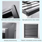 GENERIC Housse De Protection Robuste Et Résistante Aux Intempéries Pour Climatiseur Extérieur Avec Motif De Clôture D'intimité – Protection Antivol Et écran Décoratif Pour Climatiseurs Divisés