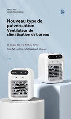  Climatiseur Portable, Ventilateur Refroidisseur D'air Silencieux Portable, Refroidisseur D'air 500 Ml, Ventilateur De Refroidissement De Bureau 3 En 1 Pour Chambre, Bureau, Dortoir étudiant