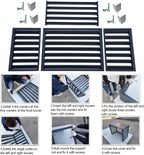  Cache Climatiseur Exterieur Aluminium,Clôture De Confidentialité Pour Écran De Climatiseur Extérieur,Protection De Unité Extérieur Pour Pompe À Chaleur,Cache Pour Climatiseur,Blanc ( Size : 110X60X80C