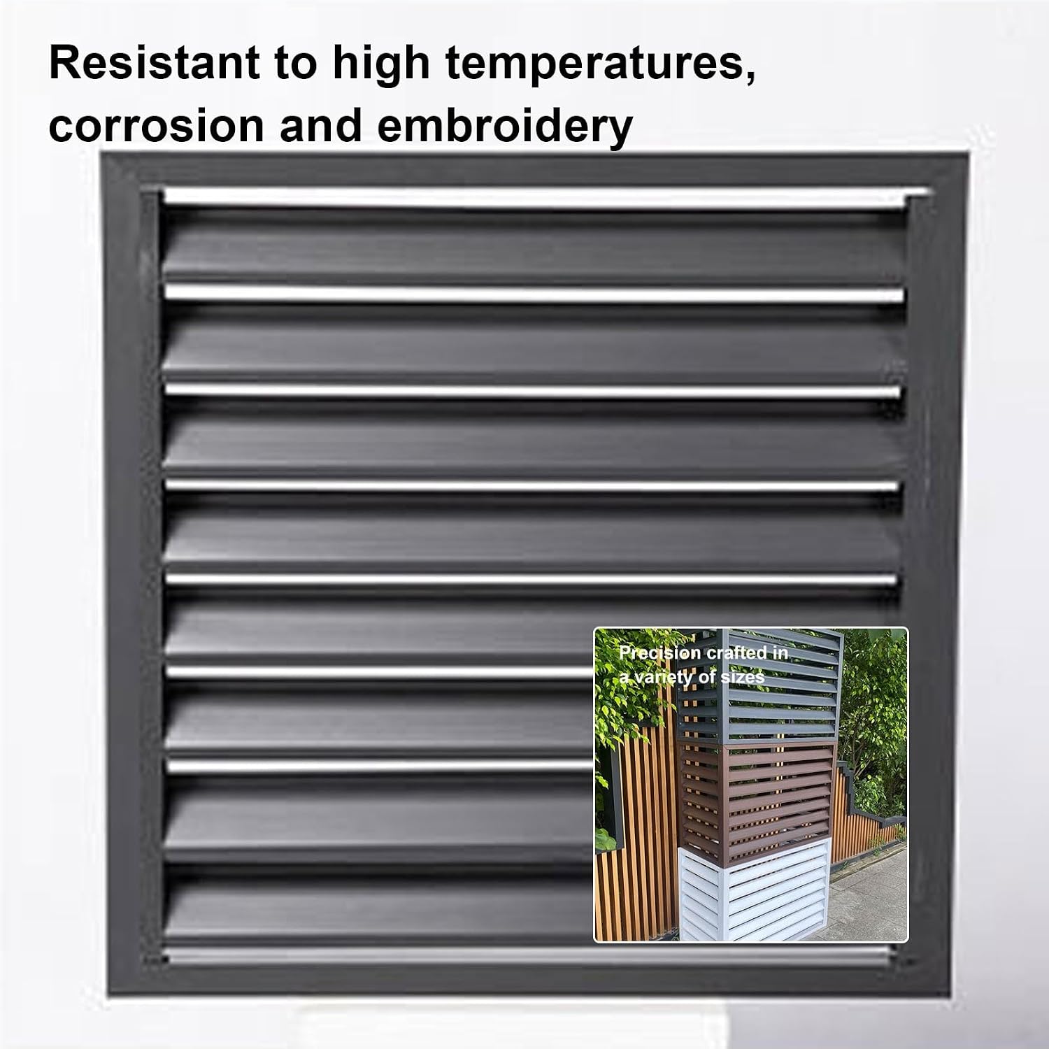 GENERIC Housse De Protection En Aluminium Pour Climatiseur Extérieur – Housse De Protection Pour Mini Systèmes Divisés – Étanche à La Poussière Et Réduction Du Bruit – Idéal Pour Toutes Les Conditions