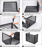 GENERIC Housse De Protection En Aluminium Pour Climatiseur à 3 Panneaux, Réduction Du Bruit, Résistante Aux Intempéries, 110 X 80 X 60 Cm, Marron – Parfaite Pour Pompes à Chaleur
