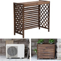 GENERIC Housse De Climatiseur D'extérieur En Bois Massif Pour Fleurs Et Plantes, écran De Radiateur Décoratif Résistant Aux Intempéries, Clôture AC, Solutions élégantes De Refroidissement Extérieur