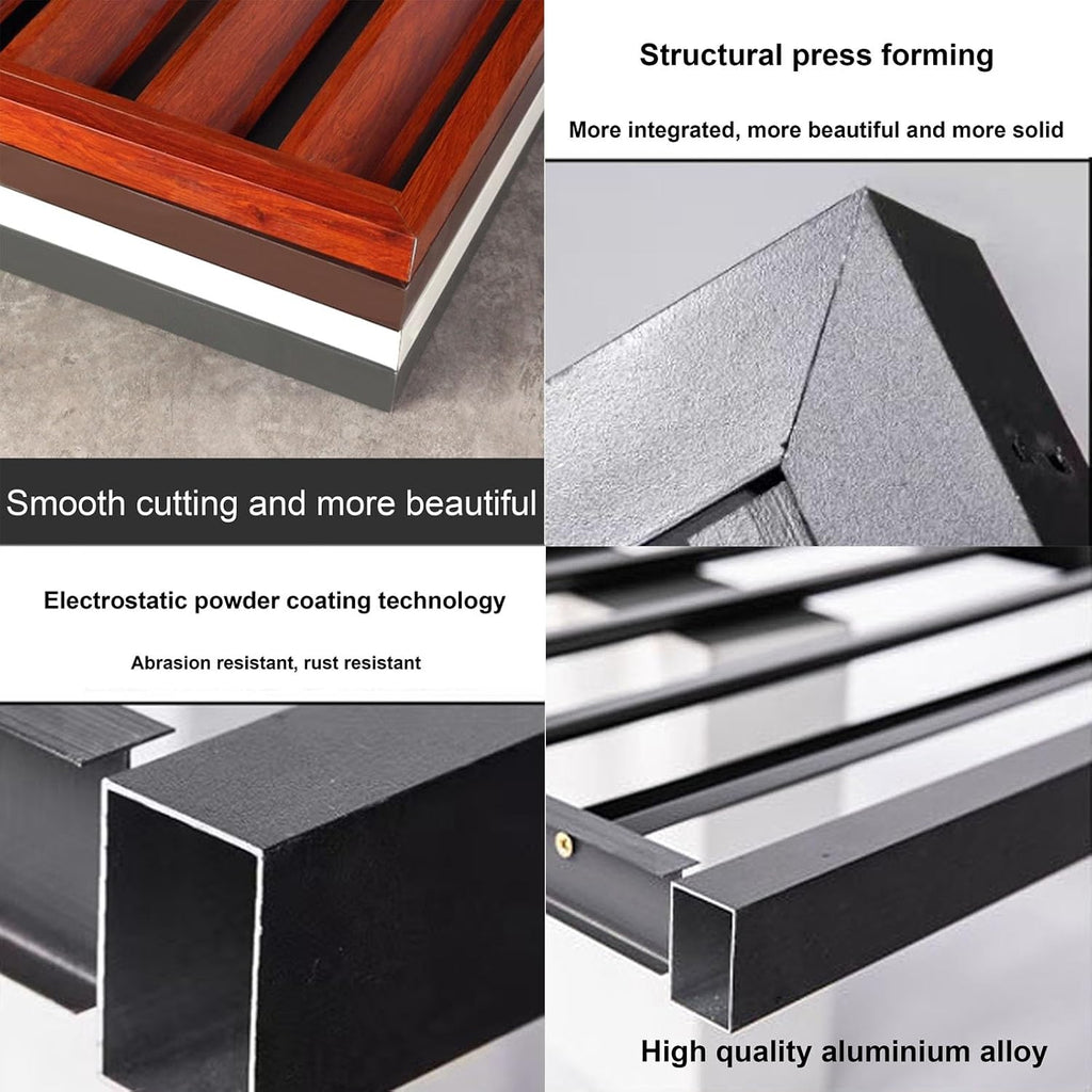  Mini Housse De Climatiseur Fendue En Aluminium Pour Protection Hivernale, Réduction Du Bruit, étagère De Support Pour Plantes, Protège Votre Unité De Climatisation Extérieure
