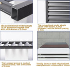 GENERIC Housse De Protection En Aluminium Pour Climatiseur, Unité Extérieure, Condensateur Avec Motif Clôture, Résistante Aux Intempéries, Convient Pour Une Utilisation En Intérieur Et En Extérieur