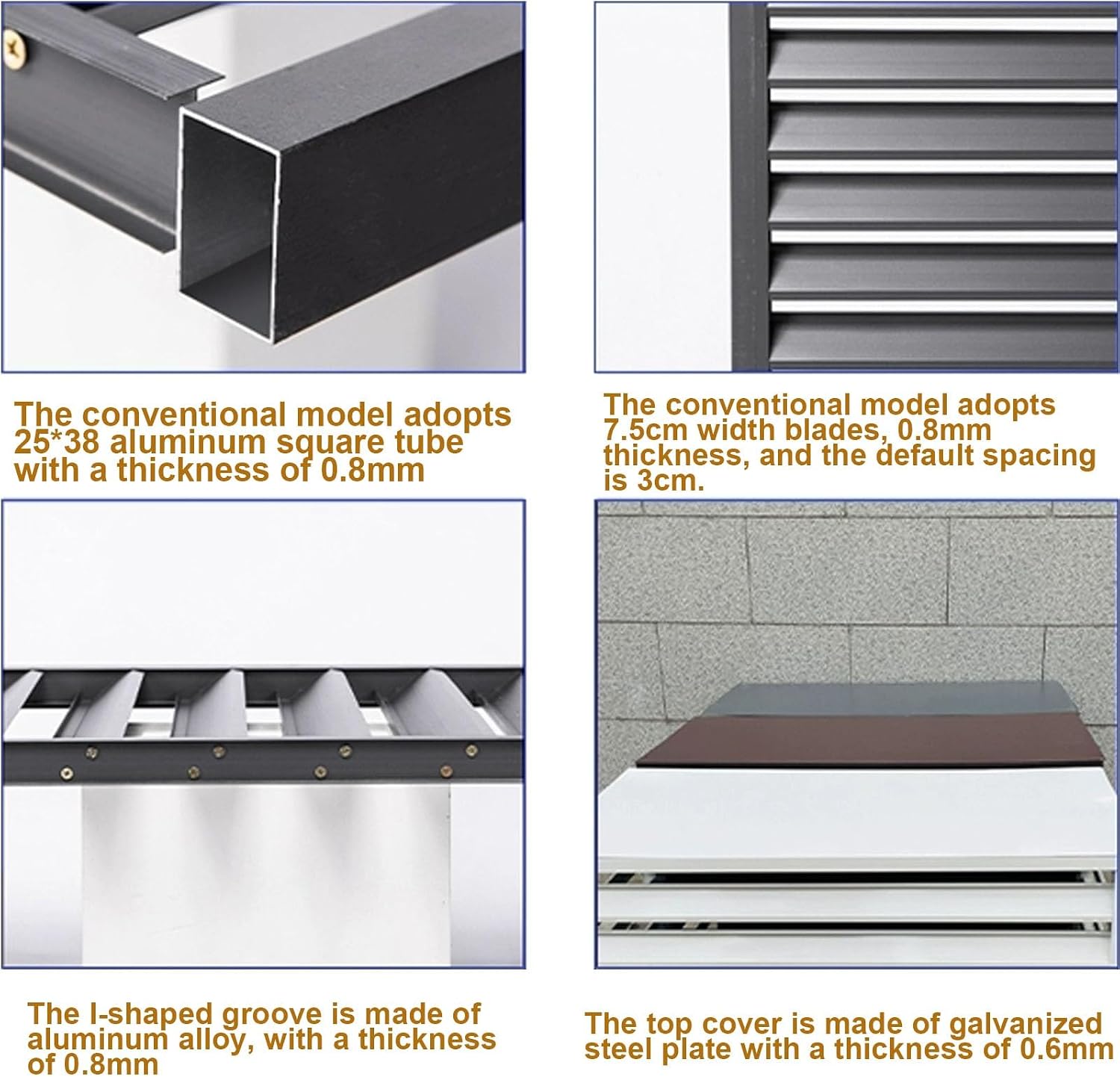 GENERIC Housse De Protection En Aluminium Pour Climatiseur – Protection Contre La Poussière Pour Unités Extérieures, Pompe à Chaleur, Résistante Aux Intempéries, Pour Utilisation En Intérieur/extérieur