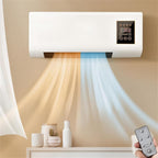  Climatiseur Avec Télécommande, Chauffage à 40°C, 3 Sec.Réchauffement Rapide, 30dB Calme, 8h Minuterie, Écran Tactile, Compact Pour Bureau Et Chambre