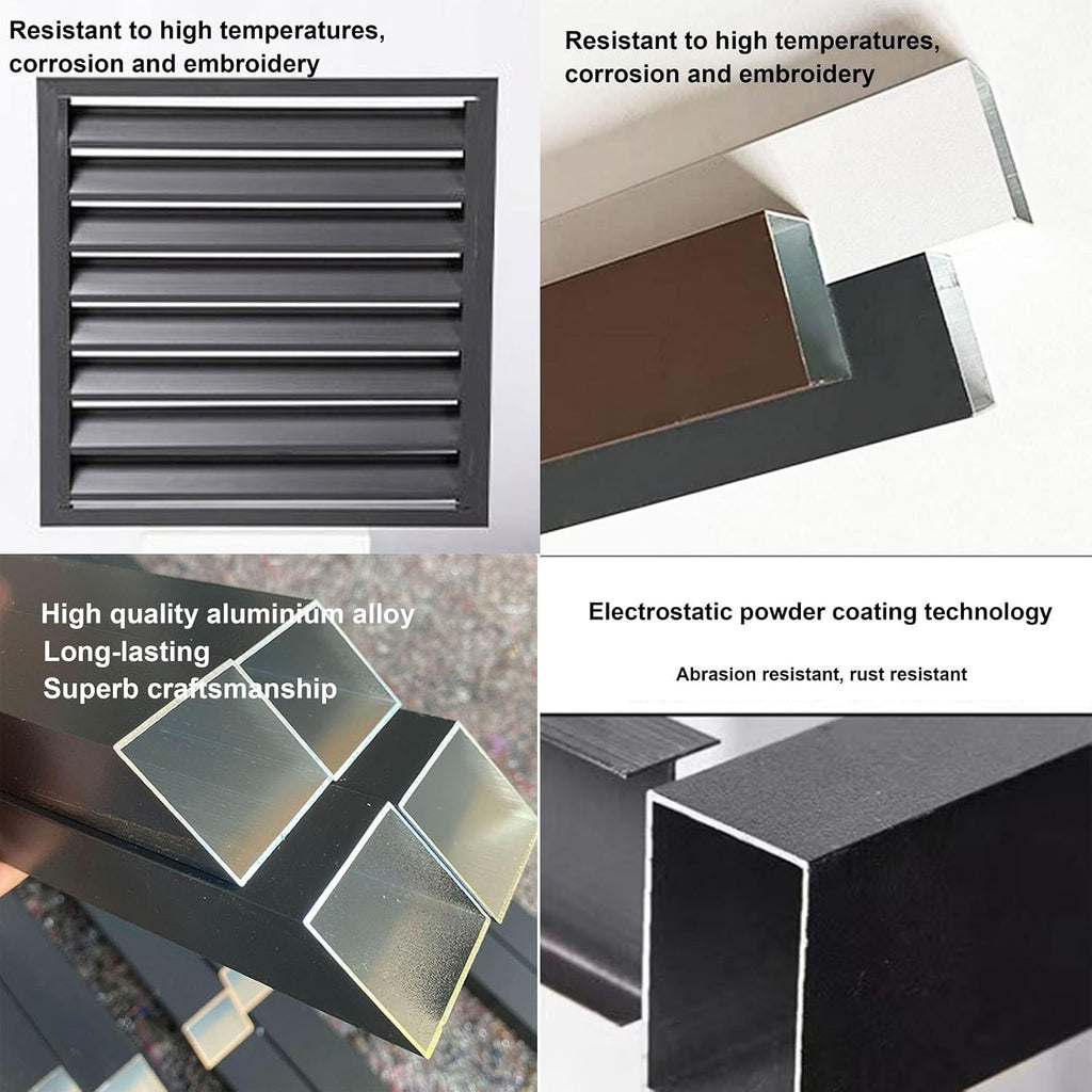  Housse De Protection Pour Climatiseur Extérieur – Clôture élégante En Aluminium Pour Dissimuler La Climatisation Et La Pompe à Chaleur – Bouclier Résistant Aux Intempéries Pour Climatisation