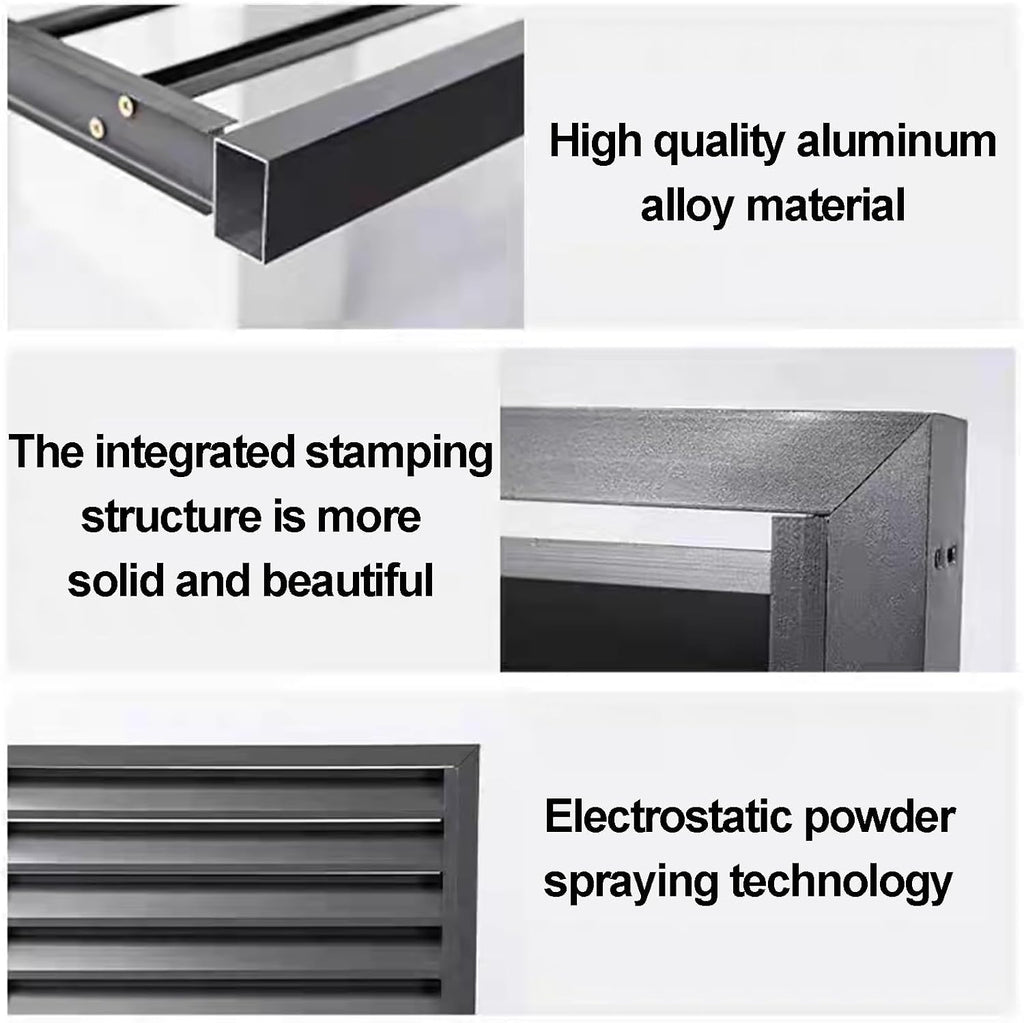 GENERIC Housse En Aluminium Pour Climatiseur Et Clôture D'intimité – Grille De Protection Extérieure Pour Condensateurs Et Pompes à Chaleur – Design Résistant Aux Intempéries