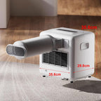  Climatiseur Portable à écran Tactile, 1400BTU Refroidisseur D'évaporation Compact Avec Conduit D'air Froid Pour Le Camping De Voiture De Bureau à Chambre à Coucher, Ventilateur De Refroidissement Pers