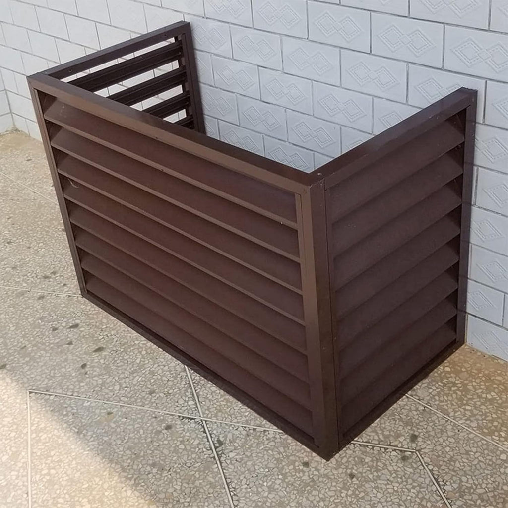 GENERIC Housse De Climatisation Extérieure – Protection Anti-vol Pour Climatiseur Toutes Saisons – Clôture Décorative Pour Unités Divisées Pour Climatiseurs Extérieurs