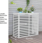 GENERIC Housse De Protection Extérieure En Bois Pour Climatiseur Et Pompe à Chaleur, Design élégant Pour Dissimuler Les Unités Et Résistant Aux Intempéries, Parfaite Pour Les Jardins Et Les Terrasses.