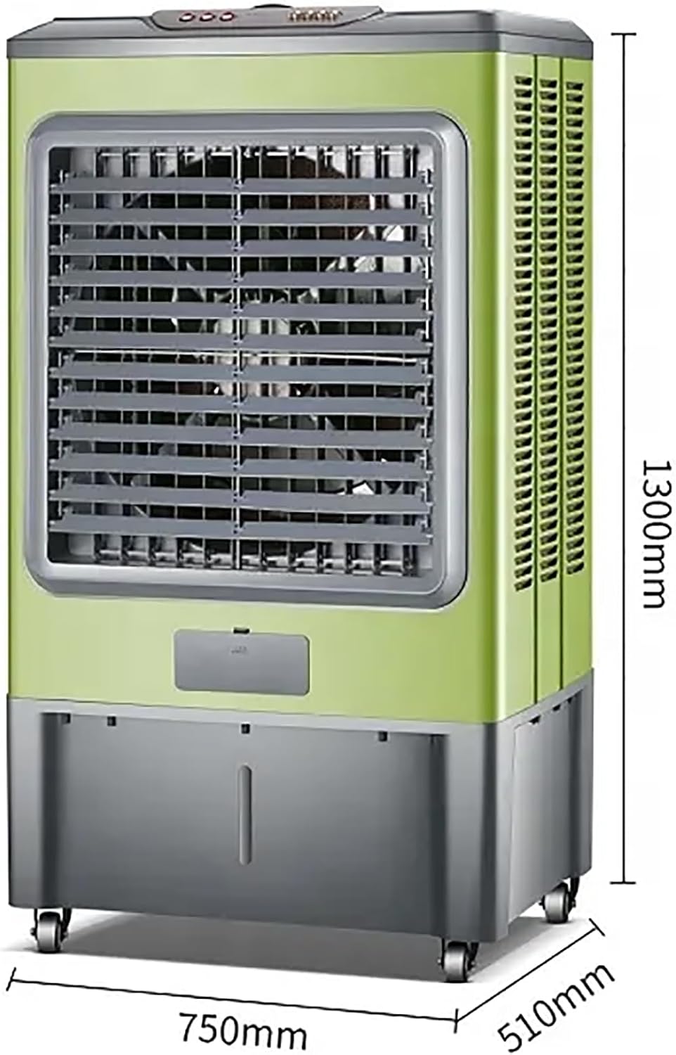  Climatiseur Mobile, Volume D'air 12000, Puissance éolienne Réglable à 3 Vitesses, Grand Réservoir D'eau 70L, Alimentation En Air Oscillant Grand Angle, Avec Affichage Niveau D'eau Et Roulette Mobile