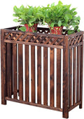 GENERIC Étagère à Persiennes Pour Balcon, Jardin, Climatiseur, Extérieur, Grilles Pour Climatiseurs Et Pompes à Chaleur, élégante Et