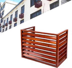  1.5P Climatiseur Mural Aluminium Composite Caisson Anti Bruit Pompe A Chaleur Support Climatiseur Exterieur Cache Clim,Étanche À La Poussière Et À L'eau Pour Intérieur Extérieur Support