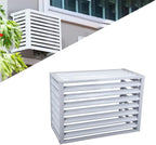  1.5P Climatiseur Mural Aluminium Composite Caisson Anti Bruit Pompe A Chaleur Support Climatiseur Exterieur Cache Clim,Étanche À La Poussière Et À L'eau Pour Intérieur Extérieur Support