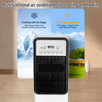 GENERIC Refroidisseur D'évaporation Portable Avec Télécommande Et Minuterie, 3 Vitesses, Pivot De 120°, Fonctionnement Silencieux Pour La Pièce Et Le Bureau, Refroidissement Immédiat Par évaporation