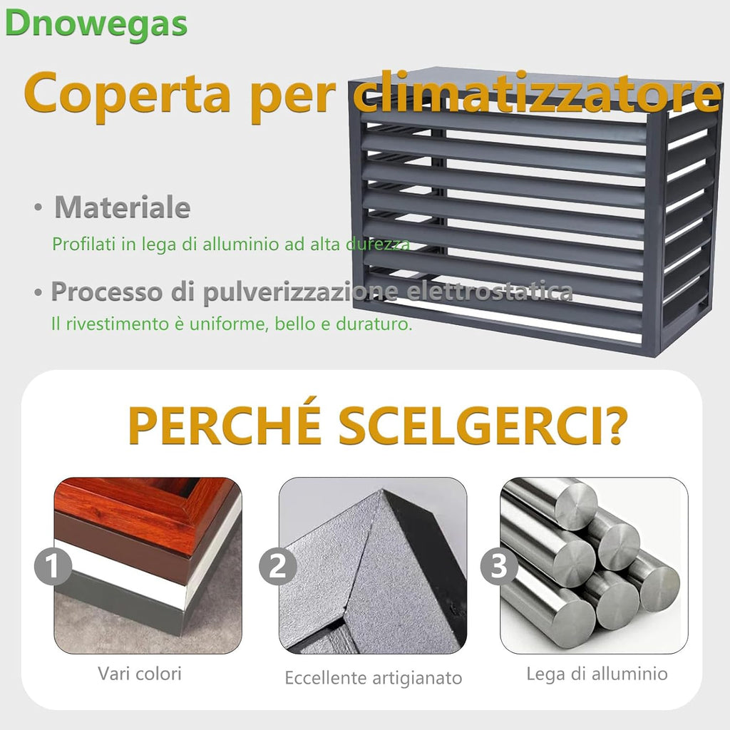 GENERIC Housse De Climatiseur Extérieur Résistante Aux Intempéries Pour Climatiseurs (L120W70H150) 5 Couches De Protection Contre Les Intempéries Pour Unités Extérieures