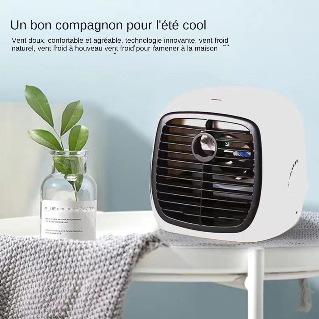  Climatiseurs Portatifs,Humidificateur Évaporatif De Bureau - Appareil De Refroidissement USB Portable Pour Voyage, Extérieur Et Camping