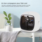  Climatiseurs Portatifs,Humidificateur Évaporatif De Bureau - Appareil De Refroidissement USB Portable Pour Voyage, Extérieur Et Camping