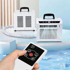  Climatiseur Split 13 000 Btu Avec Wi-FI, Télécommande Et Minuterie 24 H, Idéal Pour La Chambre, Le Bureau Ou Le Camping. Installation Facile, Aucun Montage Requis