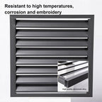 GENERIC Housse Décorative En Aluminium Pour Climatiseur Extérieur - Clôture élégante Pour Pompe à Chaleur - Protège Les Climatiseurs - Résistant Aux Intempéries - Convient à La Plupart Des Climatiseurs