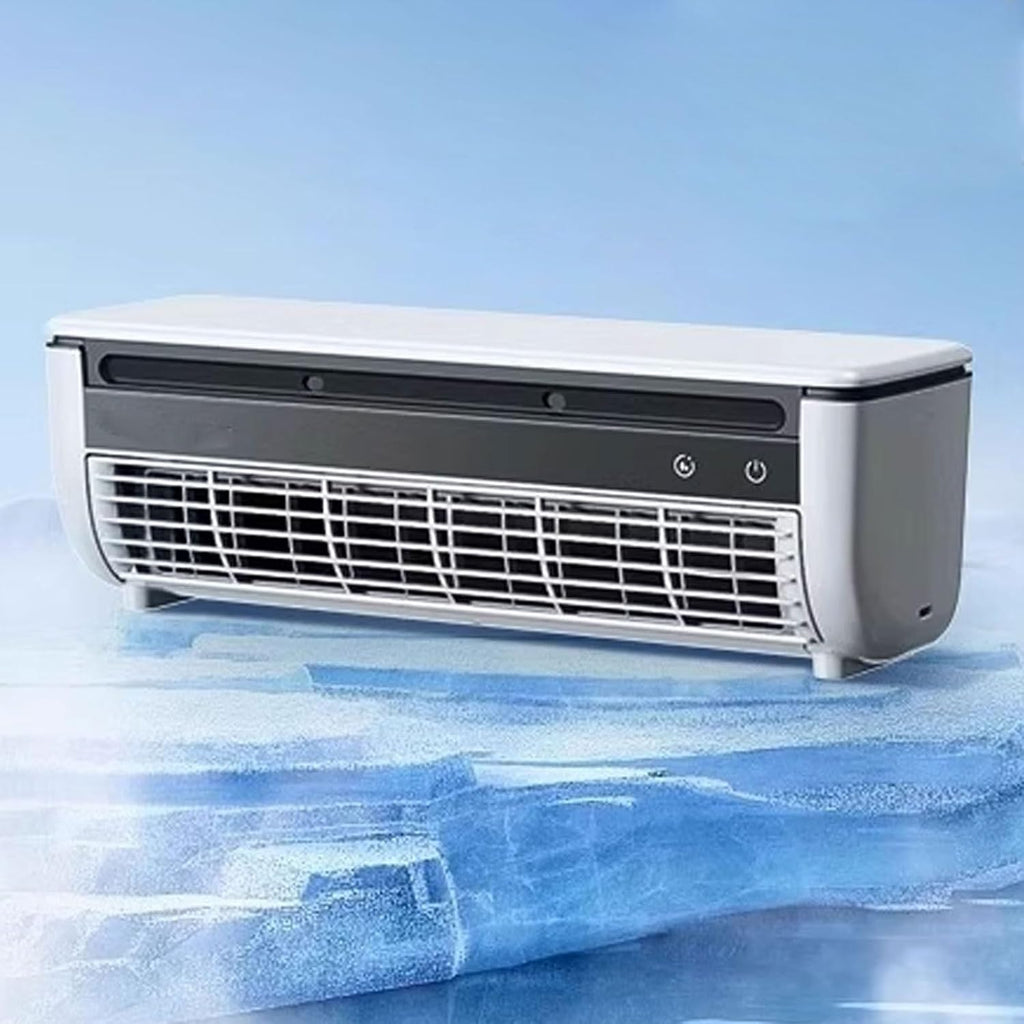  Ventilateur Mural AC Unité Sans Fenêtre, Refroidissement De Bureau Portable Avec Télécommande, Rechargeable Plug-in, 3 Vitesses, Installation Facile, Fonctionnement Silencieux Pour Le Bureau De Dortoi