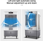  Ventilateur Refroidisseur D'air Par évaporation Commercial, Refroidisseur D'air Portable à 3 Vitesses Avec Oscillation à 120°, Climatiseur 3 En 1, Grand Réservoir D'eau P