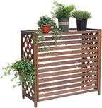  Housse De Climatiseur D'extérieur En Bois Et Clôture élégante Pour Pompe à Chaleur Et Unités AC Tailles : 81 X 30 X 72 Cm 115 X 54 X 95 Cm 96 X 40 X 89 Cm