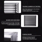 GENERIC Housse En Aluminium Pour Climatiseur Avec Bouclier De Pompe à Chaleur - Protection Extérieure - Résistante Aux Intempéries - Marron - 110 X 60 X 80 Cm - Durable Et Résistante Aux UV