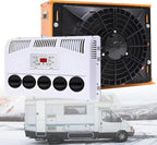 GENERIC Kit De Climatiseur Pour Camping-car, Système De Stationnement Divisé Avec Volume D'air De 450 M³/h, Refroidissement Rapide Et Silencieux Pour Camping-car, Bus, Caravane, Camions Lourds