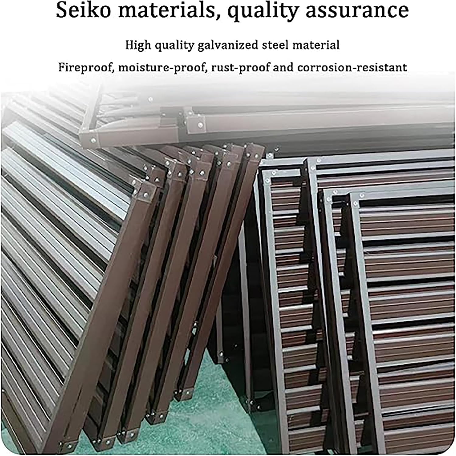GENERIC Couvercle De Climatiseur Pour Pompe à Chaleur - Clôture Décorative En Alliage D'aluminium - Protection Extérieure - Condensateur Pour Systèmes CVC - Bouclier Résistant Aux Intempéries Pour Unités