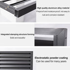 GENERIC Housse Réglable Pour Climatiseur Extérieur – Stores Divisés En Aluminium Résistant Aux Intempéries Et Bouclier De Pompe à Chaleur, Couleur élégante Pour Dissimuler L'unité AC, Clôture Durable Et