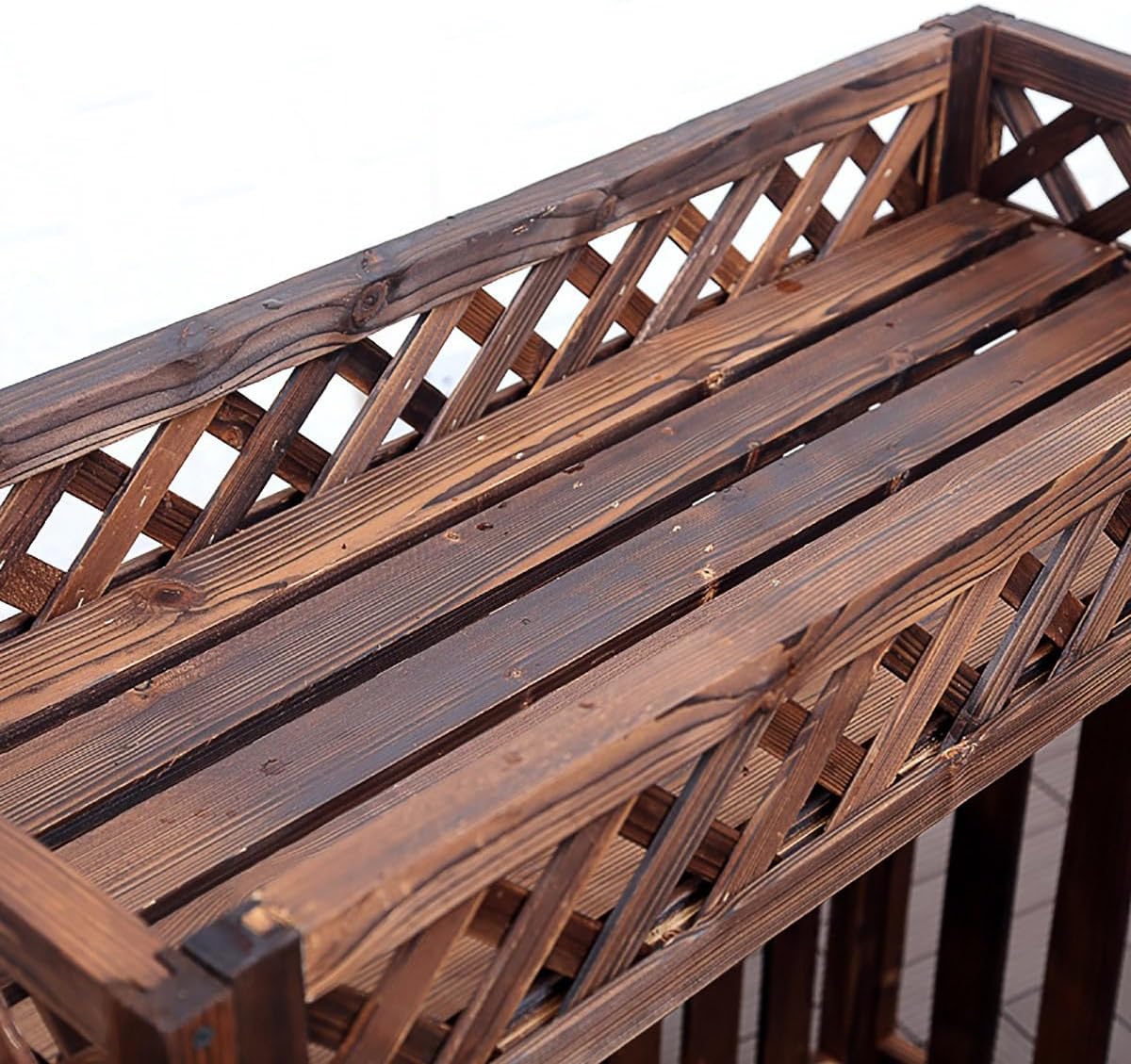 GENERIC Étagère à Persiennes Pour Balcon, Jardin, Climatiseur, Extérieur, Grilles Pour Climatiseurs Et Pompes à Chaleur, élégante Et