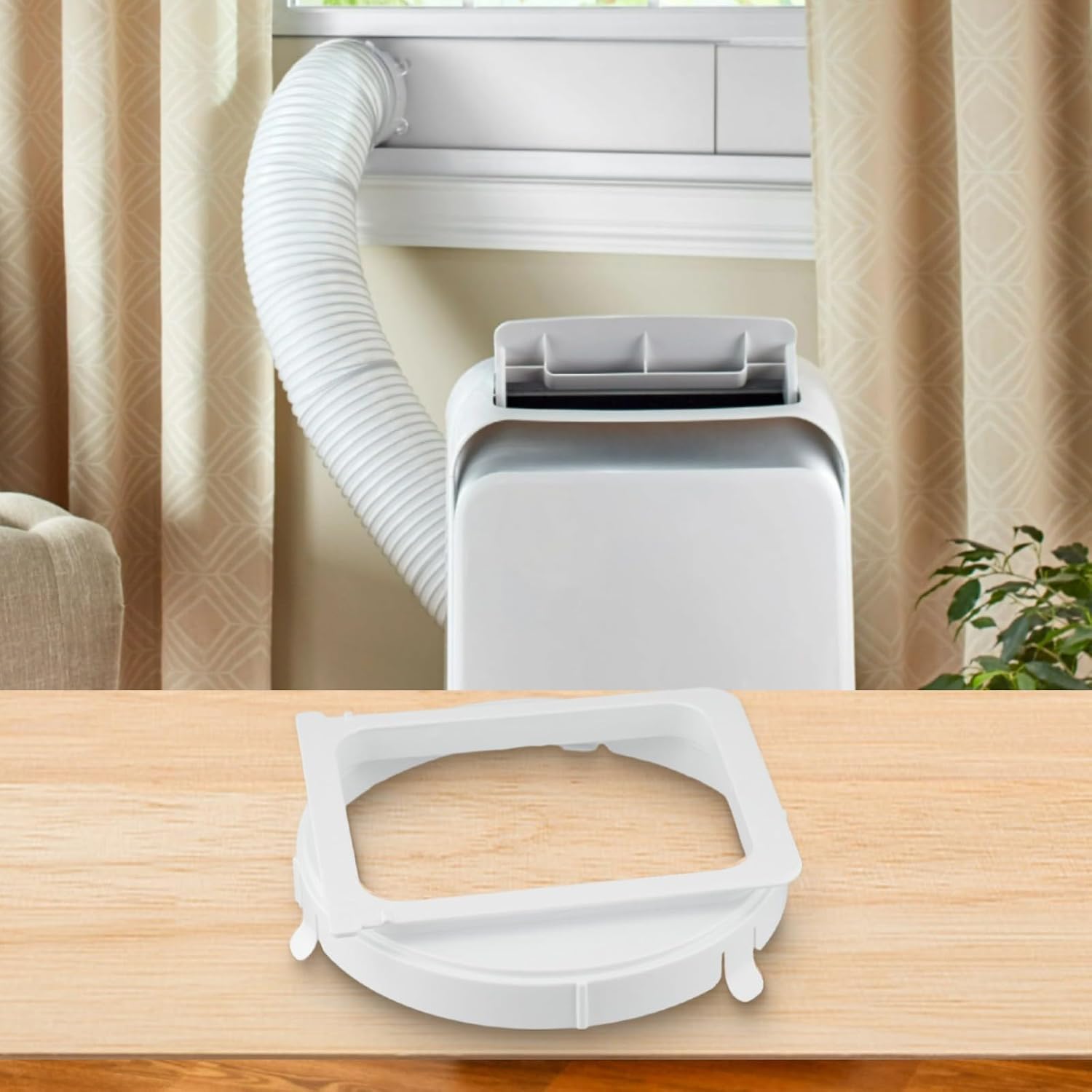 Connecteur De Tuyau D'échappement Pour Climatiseur - Connecteur Rond Mobile Pour Climatiseur Compatible Avec La Plupart Des Climatiseurs Portables (KY-35 15 Cm)