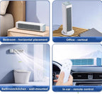  Refroidisseur D'air Portable, Pas De Fenêtre Nécessaire, Ventilateur Sans Lame Avec Télécommande, 3 Vitesses, Fonctionnement Silencieux Pour Le Refroidissement De Bureau De Chambre à Coucher