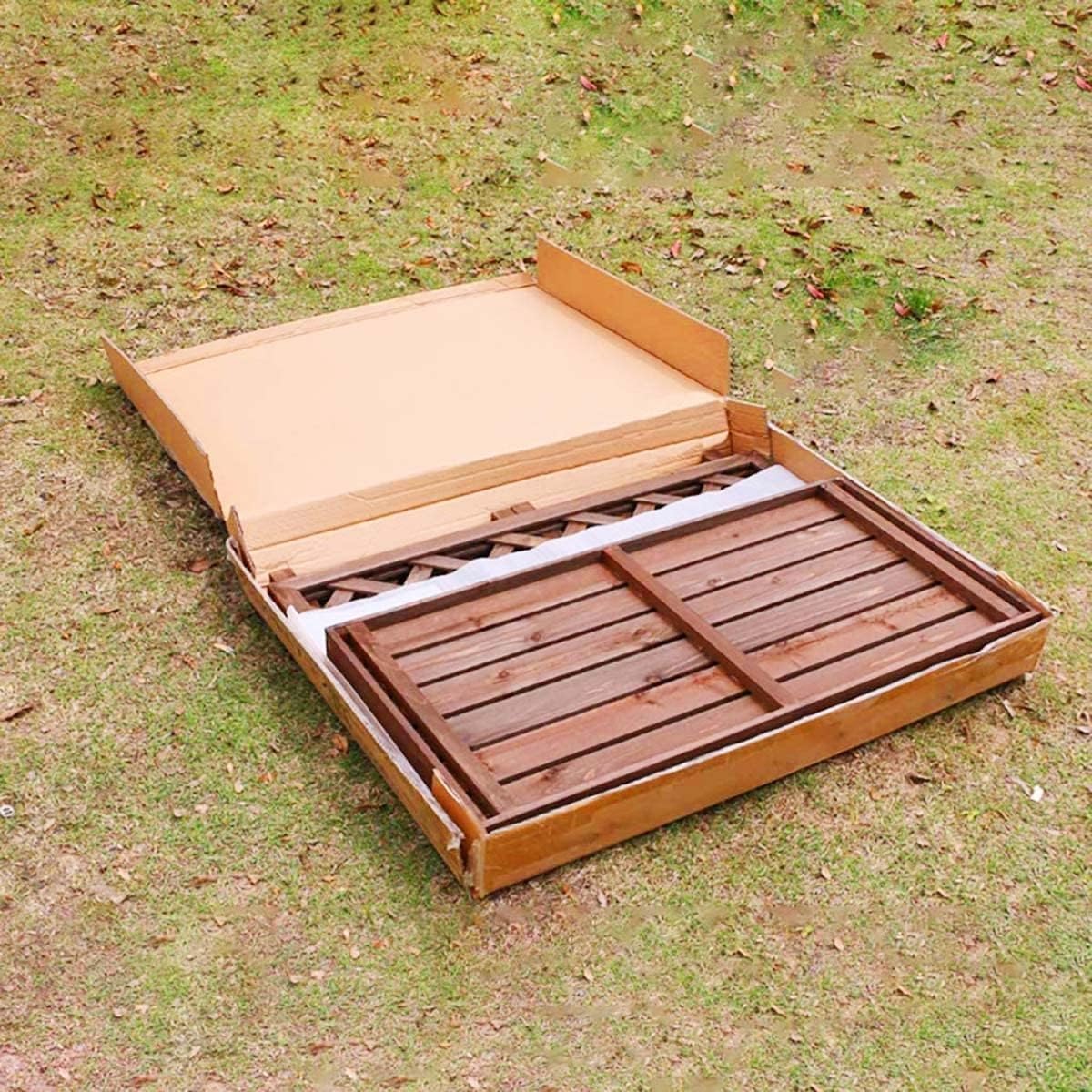  Housse En Bois Pour Climatiseur – Écran De Protection En Bois Massif Pour Climatiseurs, Pompes à Chaleur, Poubelles Et Supports De Fleurs – Obturateur élégant Pour Une Utilisation En Extérieur