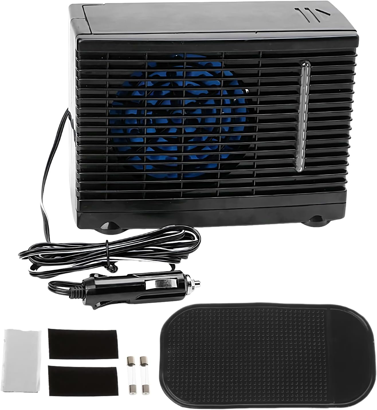  Weiting Climatiseur De Voiture Portable - Rafraîchisseur D'Air Portatif Pour Voiture | Appareil De Refroidissement 12V Avec Montage Adhésif Pour Camping-car, Camping, Camion, Voyage, Tente, Road Trip