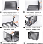  Housse Pour Climatiseur Extérieur – Housse En Aluminium Pour Unité De Climatisation Pour Une Utilisation En Extérieur, Protège Contre Les Feuilles Et Les Débris, Idéale Pour Les Clôtures Et