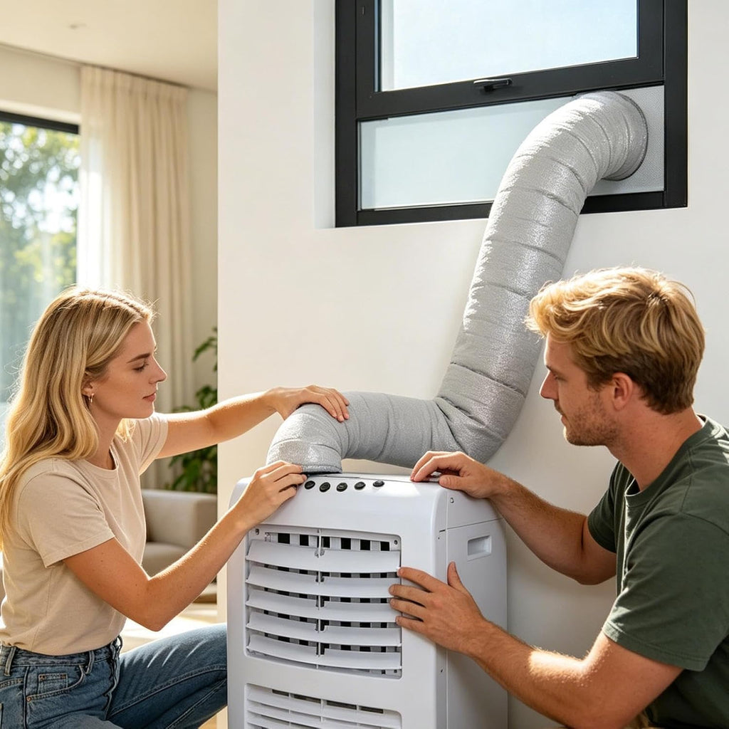  Gaine Isolante Pour Tuyau De Climatiseur – Protection Portable Manchon D'isolation, Compatible 5 Et 5,9 Pouces. Réduit La Condensation Et Améliore L'efficacité Énergétique – Pour Climatisation Mobile